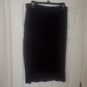 Black Abercrombie ribbed midi skirt